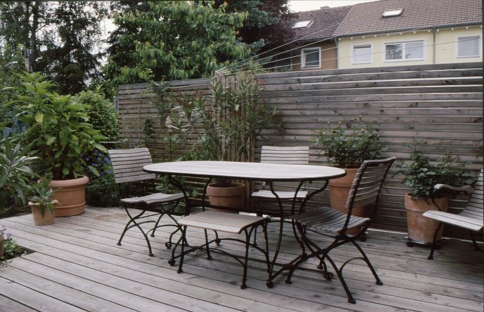 Sitzgruppe auf der Terrasse