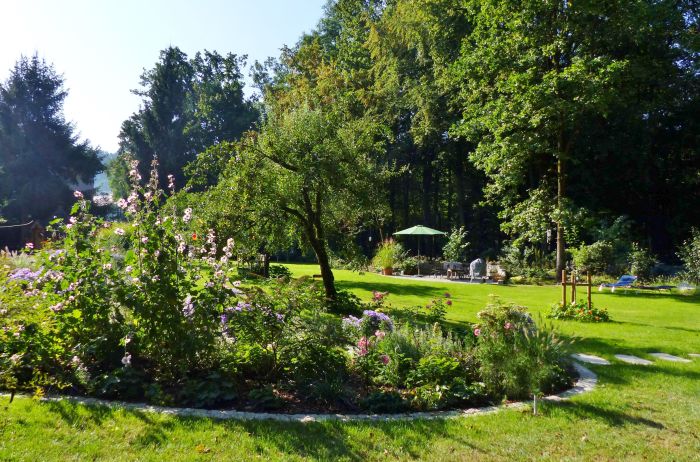 Blick auf Waldgarten